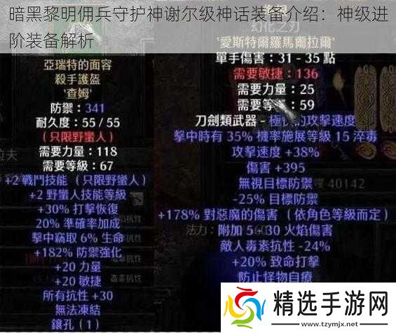 暗黑黎明艾琳娜四级进阶装备详情