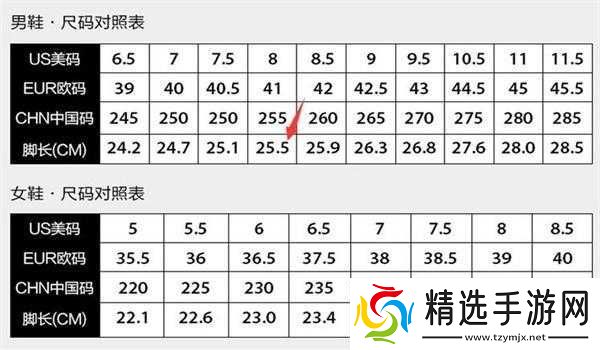 国产尺码欧洲尺码对比