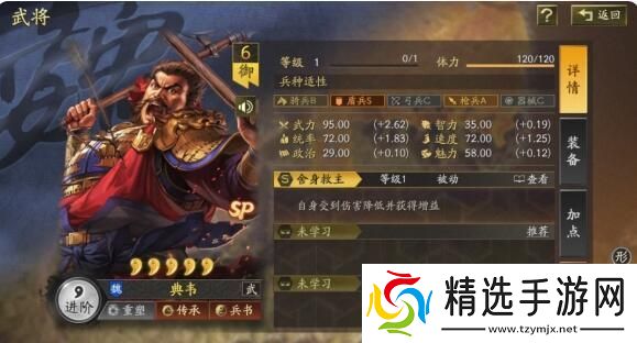 三国志战略版sp典韦怎么配队