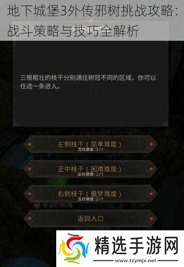 地下城堡3外传邪树挑战攻略