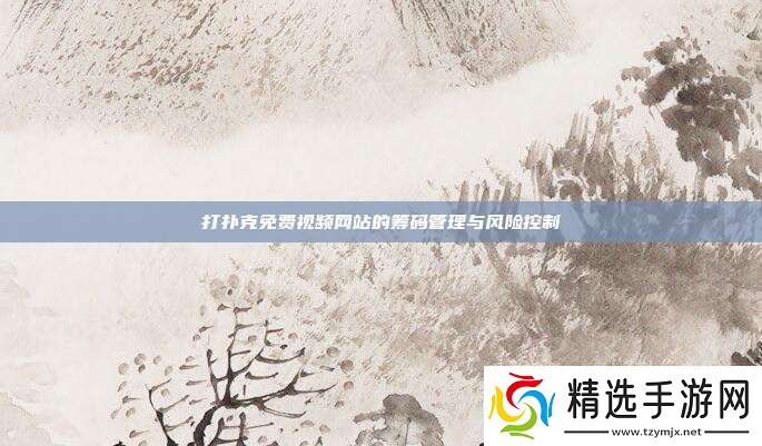 打扑克免费视频站的**管理与风险控制