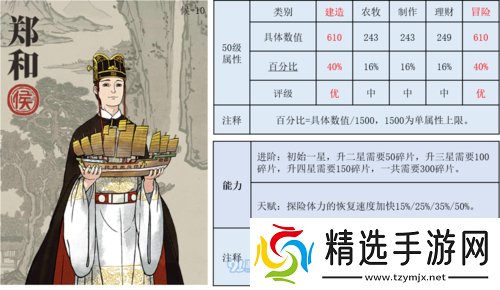 江南百景图郑和培养价值及天赋技能属性分析