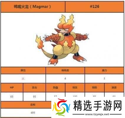 口袋妖怪复刻鸭嘴火龙种族值深度解析与属性特征全面剖析