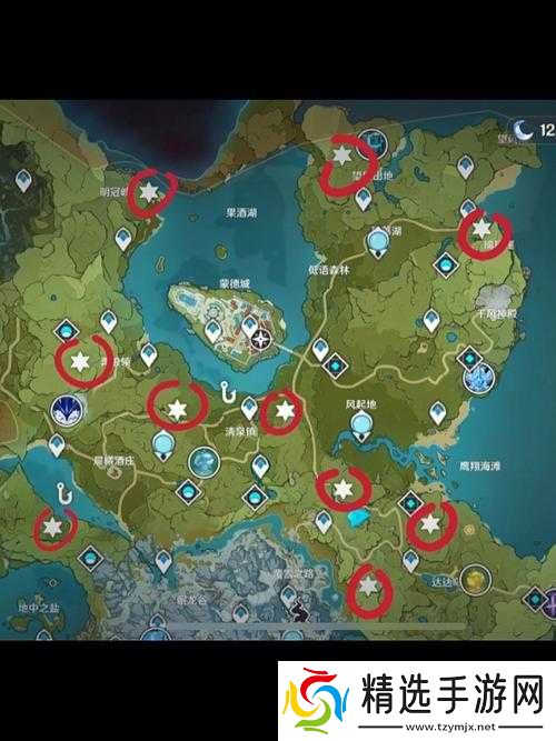 原神公测蒙德地灵龛位置汇总