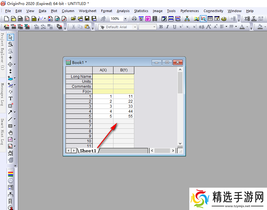 OriginPro如何进行降序排序