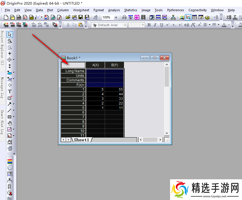 OriginPro如何进行降序排序