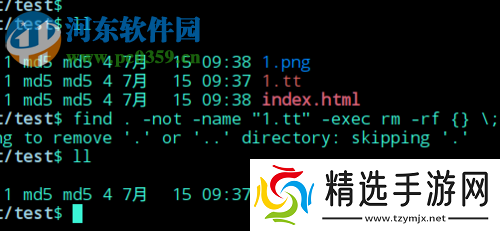 如何使用rm命令删除特定文件
