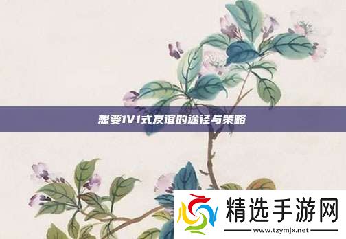 想要1V1式友谊的途径与策略
