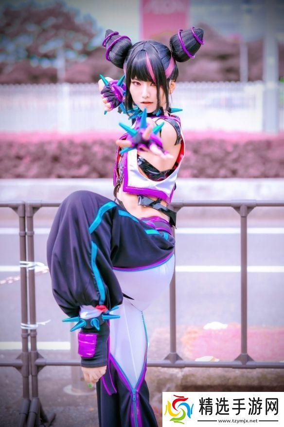 樱花妹COS街头霸王6韩蛛俐俏皮邪魅十分还原！