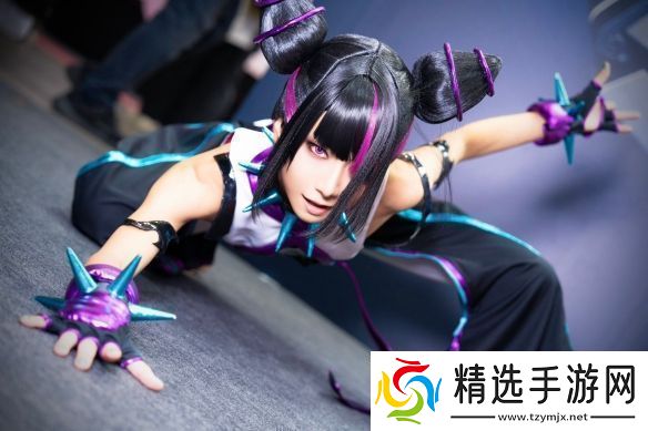 樱花妹COS街头霸王6韩蛛俐俏皮邪魅十分还原！