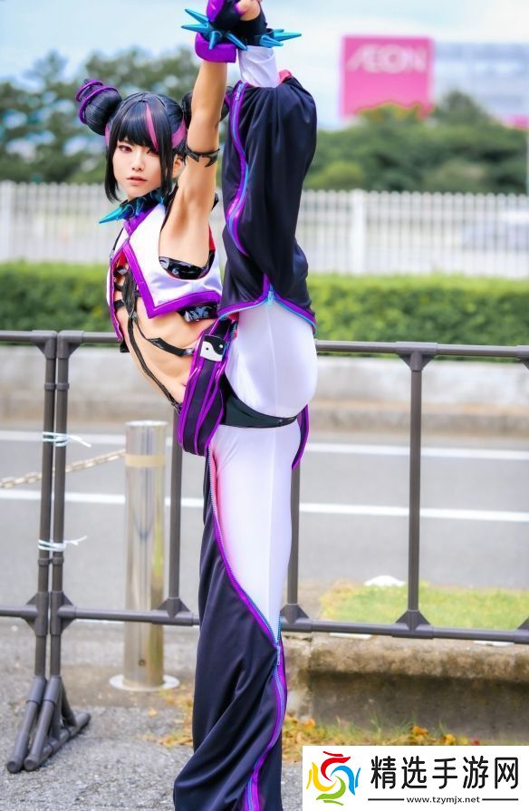 樱花妹COS街头霸王6韩蛛俐俏皮邪魅十分还原！