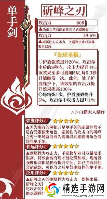 以原神斫峰之刃为核心的最佳角色搭配与使用策略分析