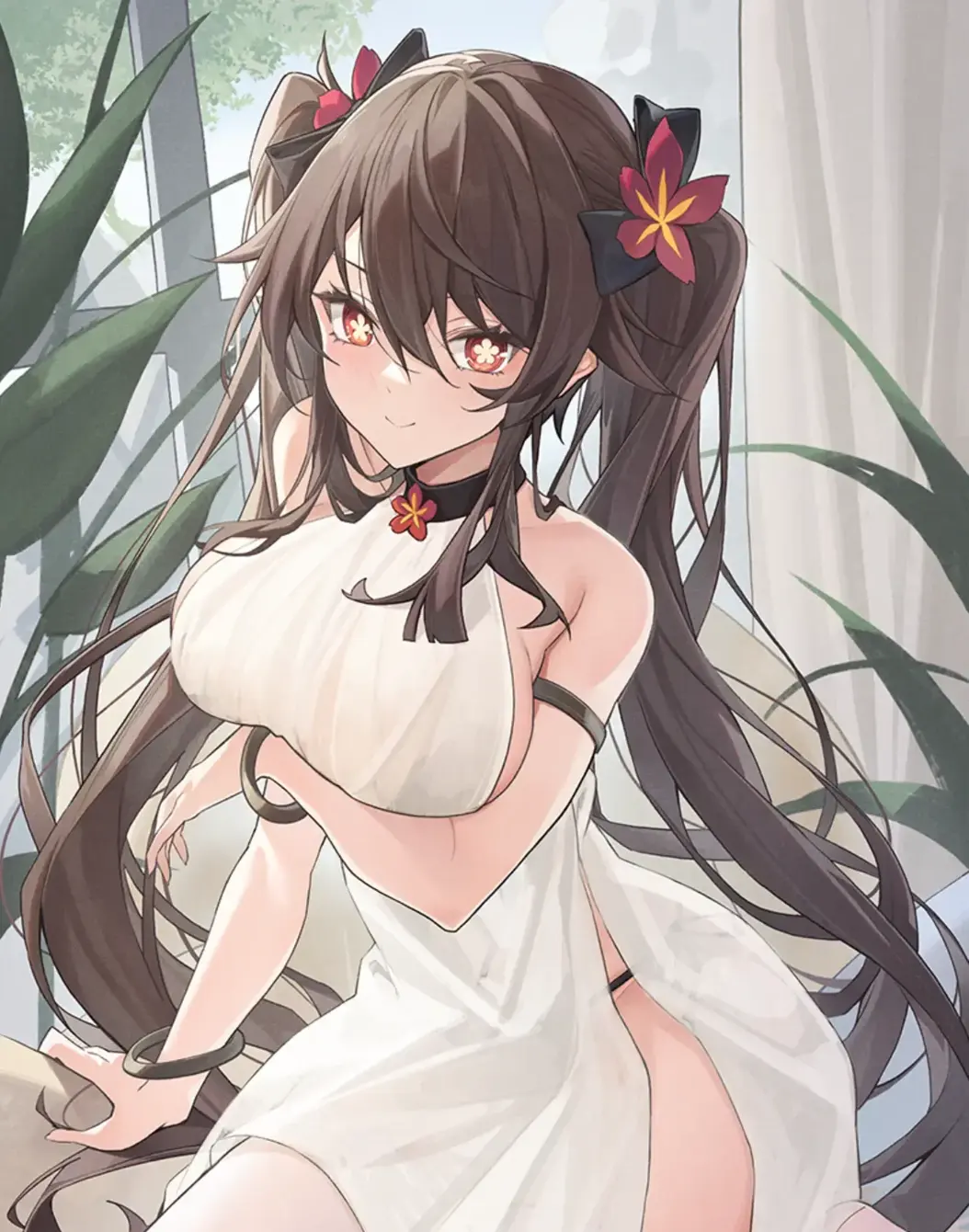 胡桃失去尊严的漫画图片没有东西挡住