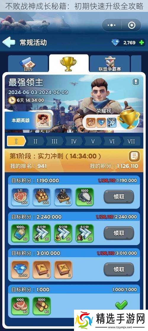 不败战神成长秘籍