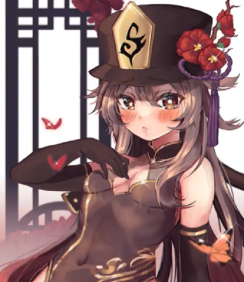 原神胡桃流眼泪翻白眼流口水的表情图片