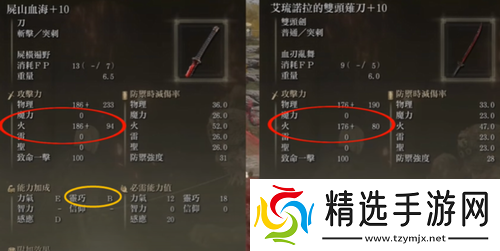 艾尔登法环双头剑和尸山血海哪个好用