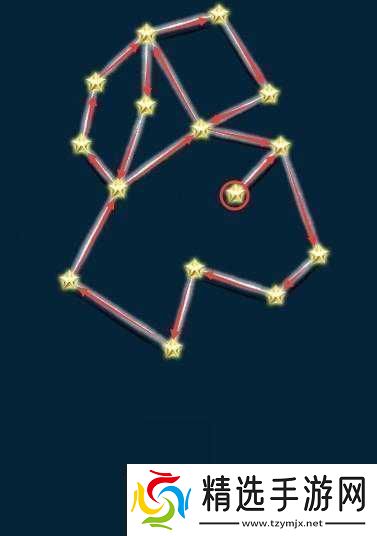 星运连连第16关星星相连图文攻略