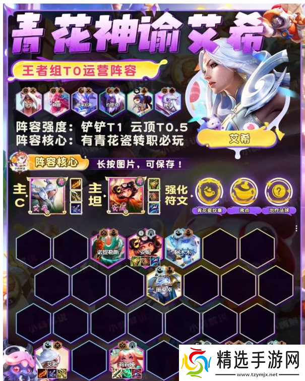 金铲铲之战青花神谕艾希阵容怎么玩