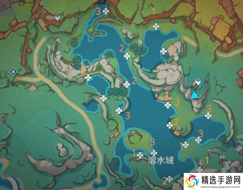 原神浪沫羽鳃高效采集路线图