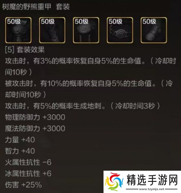 地下城与勇士起源树魔的野熊套装效果