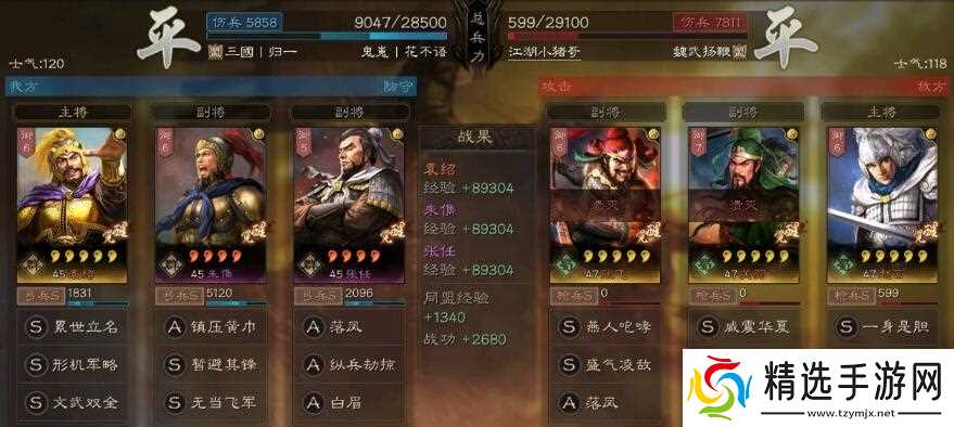 三国志·战略版三国志战略版平民T0群雄阵容，奶枪五虎吴弓国家队，全都能打!