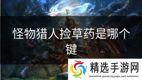 怪物猎人捡草药是哪个键