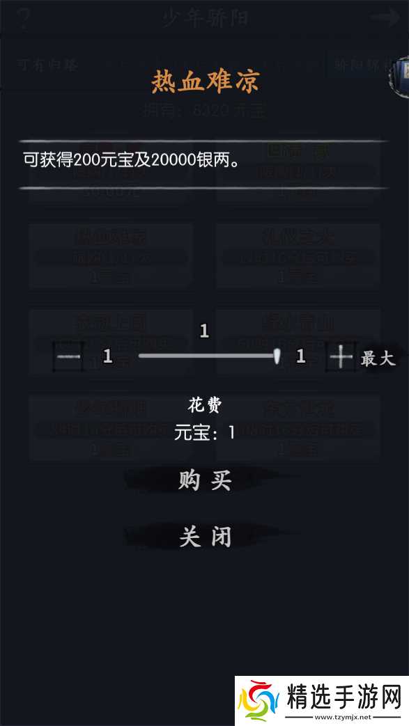 你的江湖少年骄阳