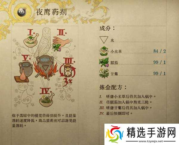 《天国拯救2》部分药剂与毒药配方一览