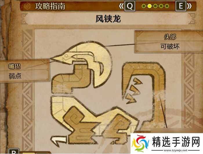 《怪物猎人：荒野》风铗龙具体弱点介绍