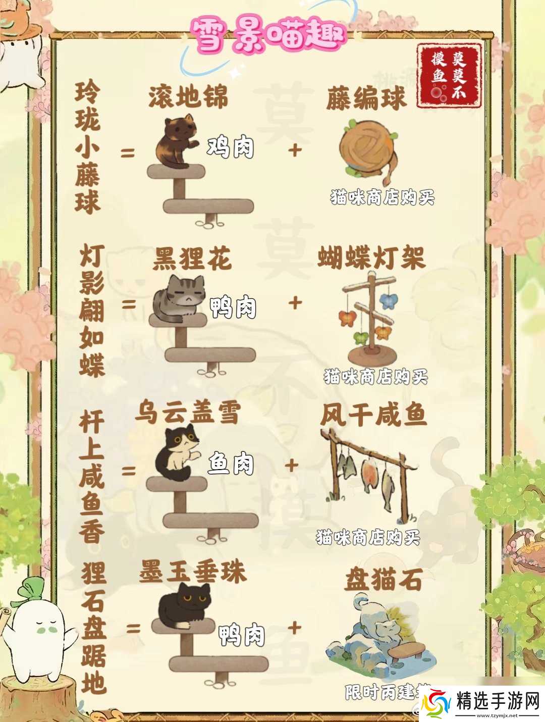 《桃源深处有人家》雪景喵趣怎么玩 雪景喵趣玩法攻略