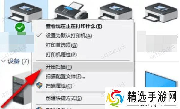 检查打印机是否支持扫描功能