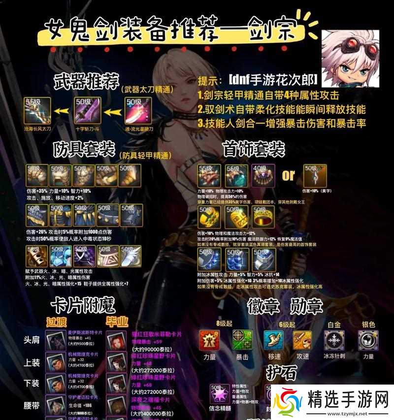 dnf手游中魔道主的属性是什么？如何选择装备？