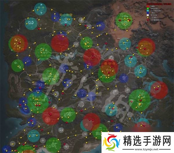 武侠乂手游地图资源分布图 武侠乂手游地图资源刷新点介绍