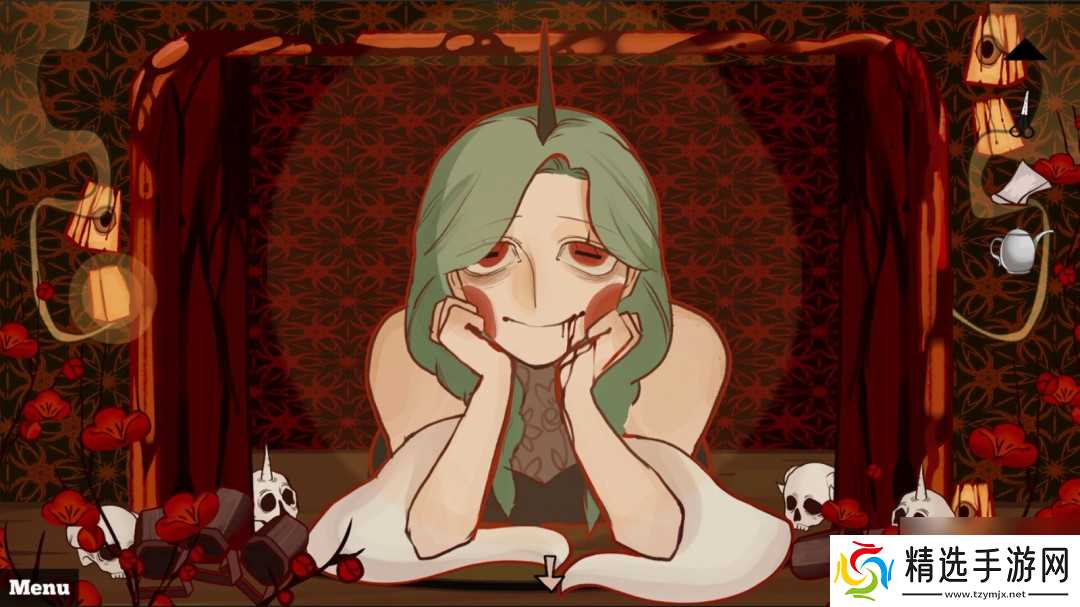 手绘风格指向点击恐怖冒险游戏《燃狱花》Steam页面 年内发售