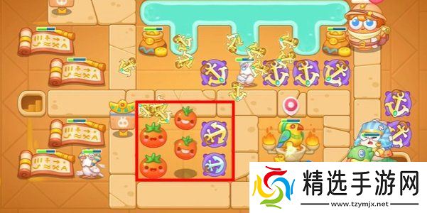 《保卫萝卜4》法老归来第111关通关攻略