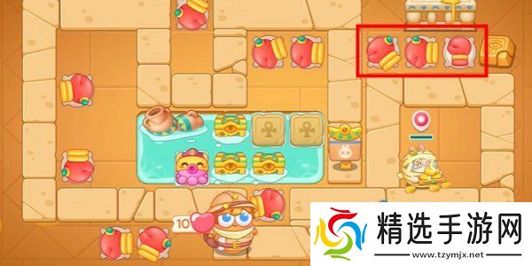 《保卫萝卜4》法老归来第107关通关攻略