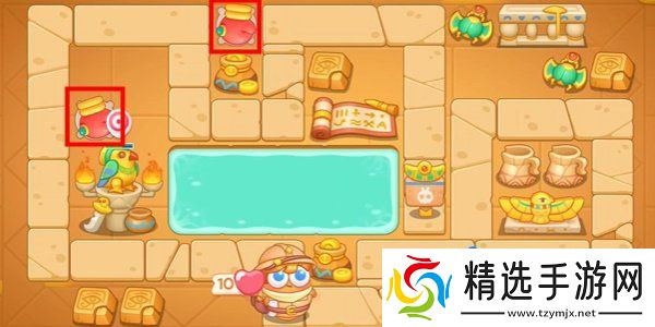 《保卫萝卜4》法老归来第107关通关攻略