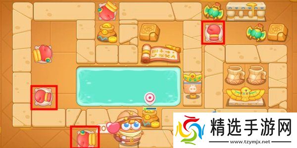 《保卫萝卜4》法老归来第107关通关攻略