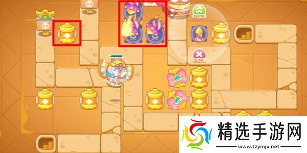 《保卫萝卜4》法老归来第108关通关攻略