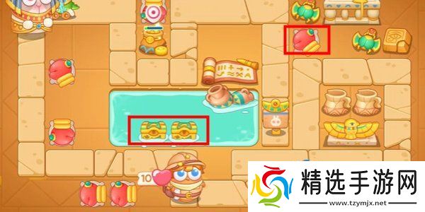 《保卫萝卜4》法老归来第107关通关攻略