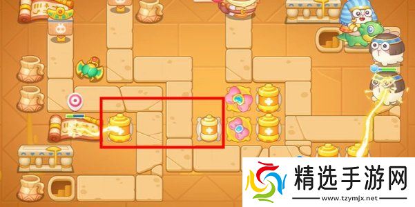 《保卫萝卜4》法老归来第108关通关攻略