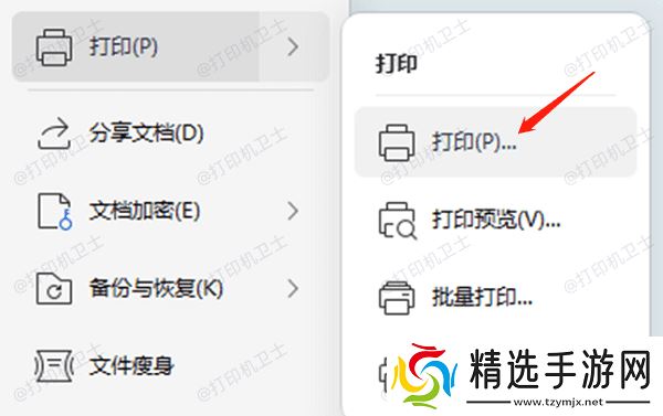 从Excel菜单中进入打印预览