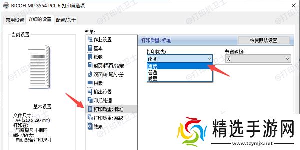 调整打印机质量