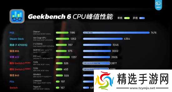 数码UP主极客湾全球首开Switch2芯片:详细性能模拟测试