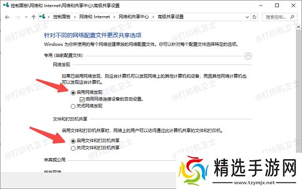 开启打印机共享并关闭密码保护