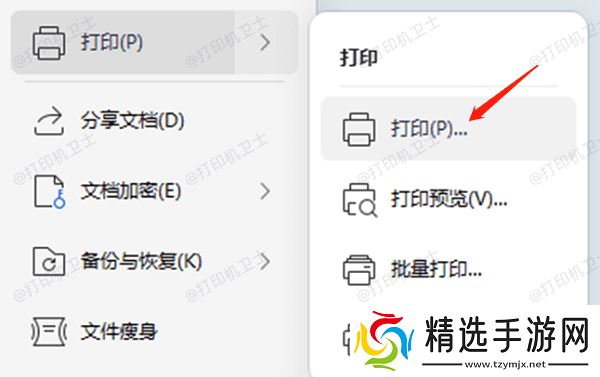 从Excel菜单中进入打印预览