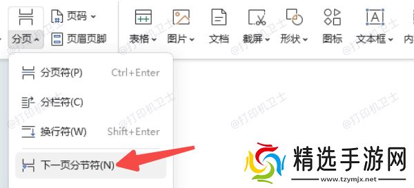 从指定页开始编号