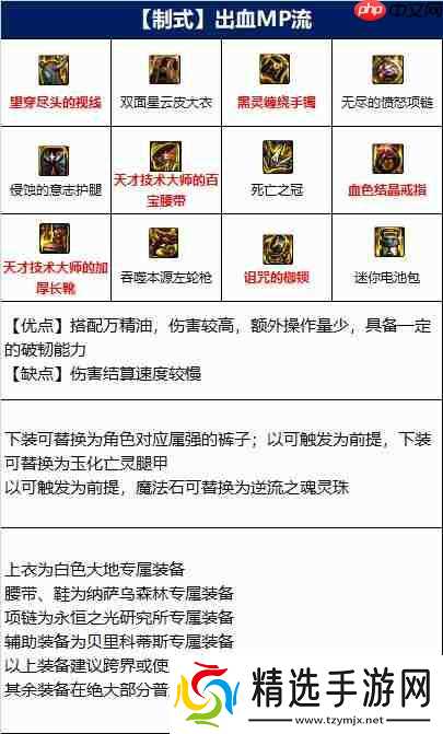 DNF男漫游110版本装备是什么-地下城与勇士110级男漫游毕业装备展示[多图]