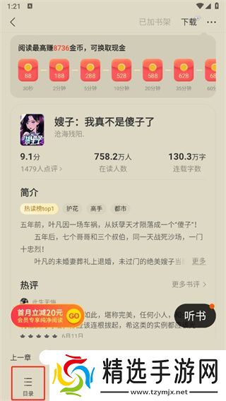 盛读小说领现金