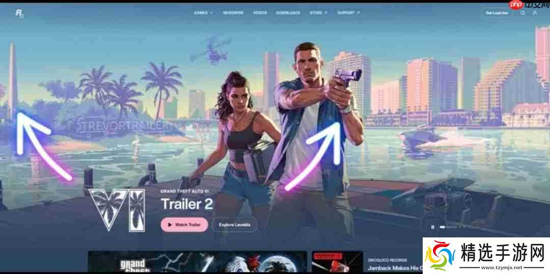 R星官网新面貌 玩家猜测《GTA6》新预告片发布在即